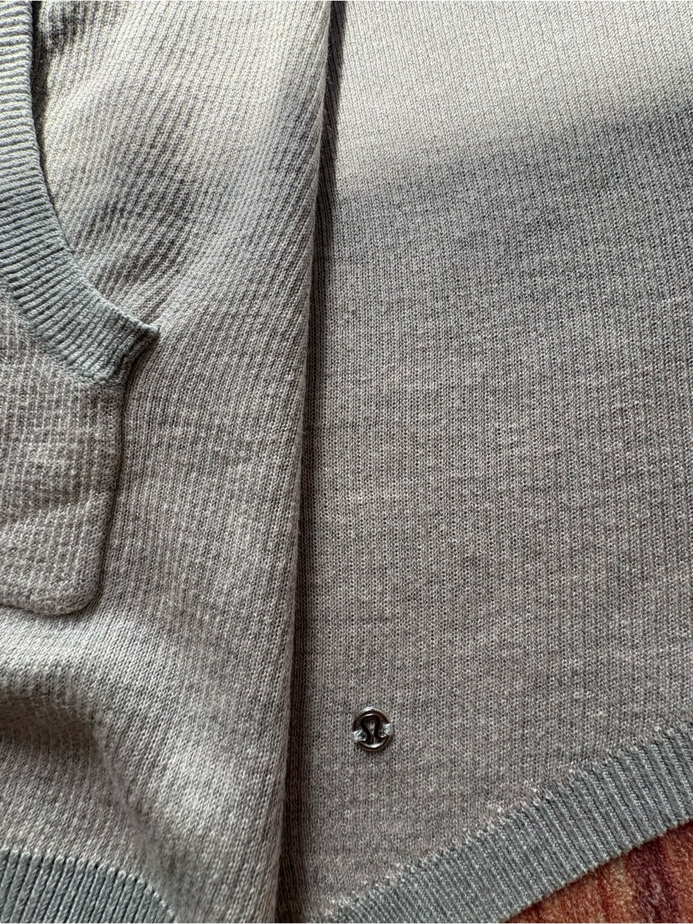Lululemon Sundown hoodie grey Open front Cardigan Sweater Cozy and Comfort SizeM - Picture 8 of 9